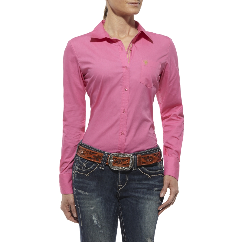 Ariat Women's Kirby Button Front L/S Shirt -Trippy Pink