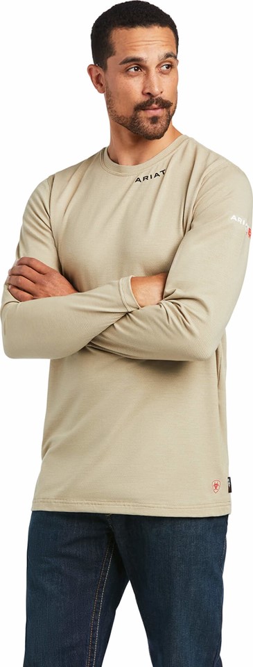 Ariat FR - HRC 1 - Lightweight L/S Shirt - Khaki