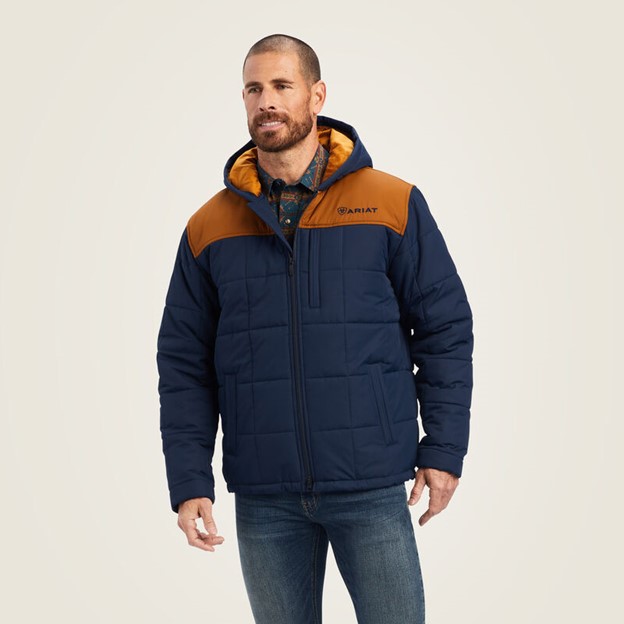 Ariat Crius Hooded Insulated Jacket - Navy