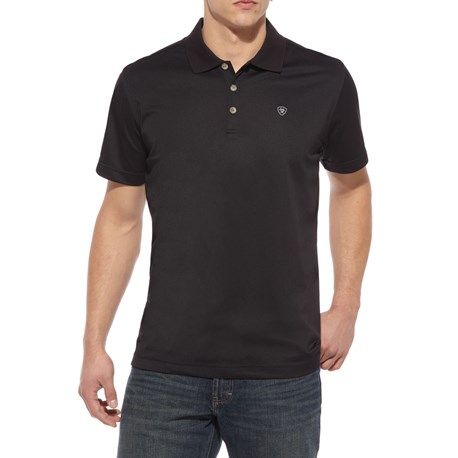 Ariat TEK Polo S/S Shirt -  Black