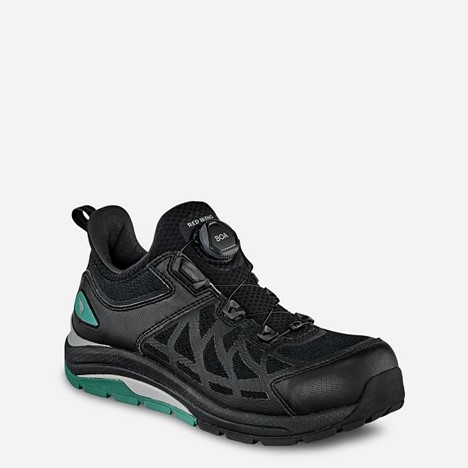 Red Wing Women's Safety Toe Athletic Work Shoe NT SR EH - Black/ Teal