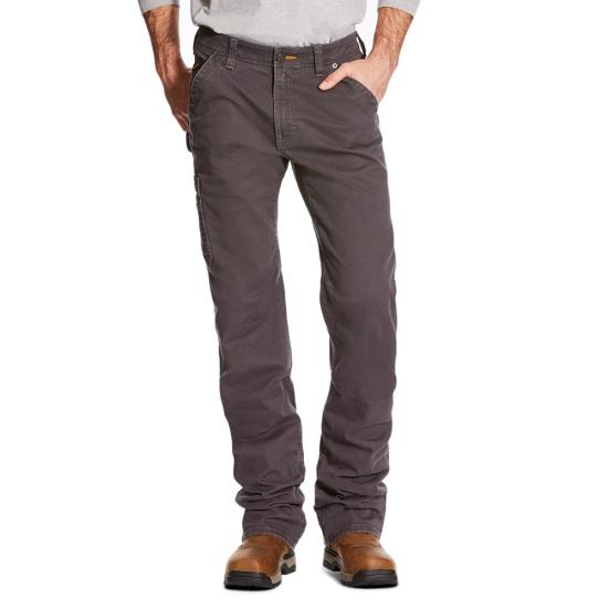 Ariat M4 Relaxed Fit Boot Cut DuraStretch™ Washed Twill Rebar Utility Pant - Rebar Grey