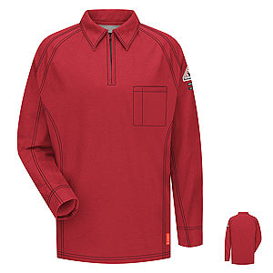 Bulwark FR iQ Series Comfort Knit Pocket L/S Polo Shirt