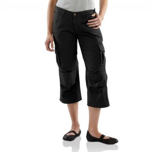 *SALE* ONLY WOMEN'S SIZE 0 AND 2 LEFT!! Carhartt Women's Ripstop Cropped Cargo Capri