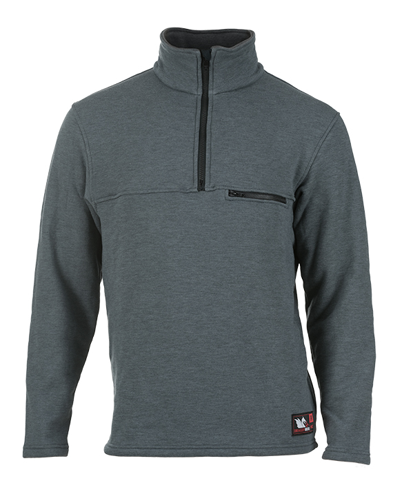 Dragonwear FR Elements® Dual Hazard 1/4 Zip Sweatshirt - Gray Dragonwear FR Elements® Dual Hazard 1/4 Zip Sweatshirt - Gray