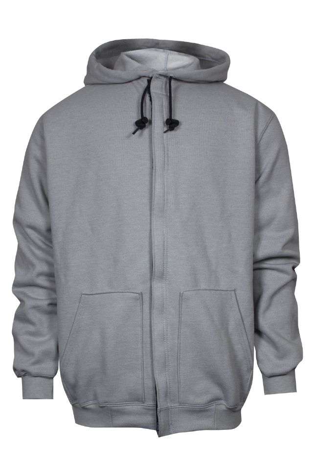 NSA FR Heavyweight Hooded Zip-Front Sweatshirt - Gray NSA FR Heavyweight Hooded Zip-Front Sweatshirt - Gray