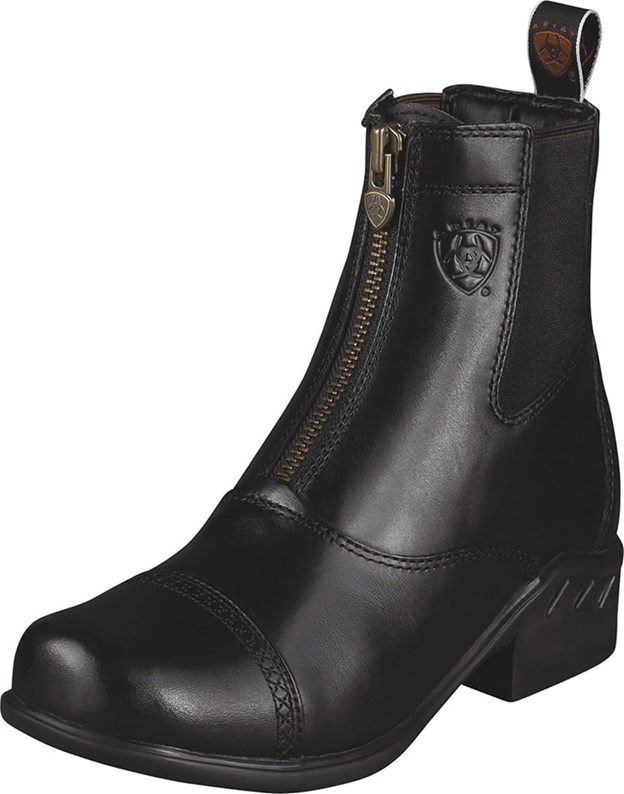 Ariat Women's HERITAGE Round Toe Zip Paddock Boot - Black