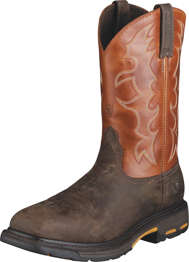 Ariat WORKHOG Wide Square Toe S/T Work Boot - Dark Earth