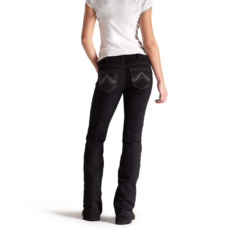 *SALE* ONLY (1) 29R LEFT!! Ariat Women's Midrise Boot Cut Jean - Black