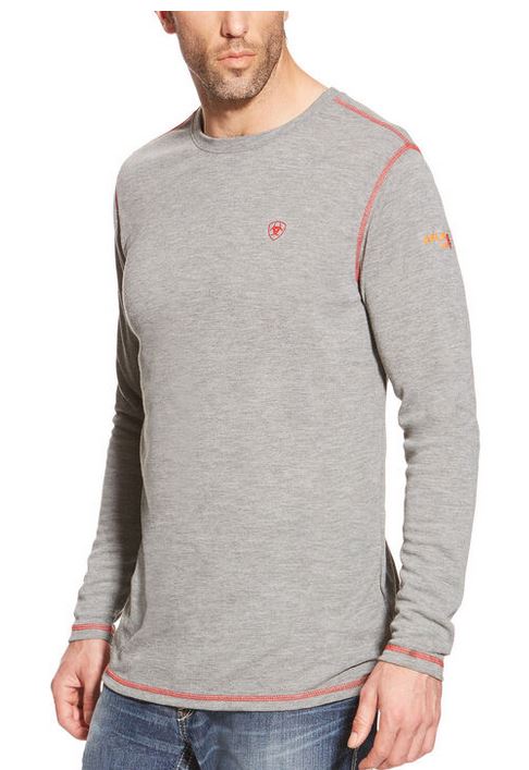 *SALE* LIMITED SIZES & QUANTITIES LEFT!!  Ariat FR POLARTEC - HRC 1- L/S Shirt - Light Grey