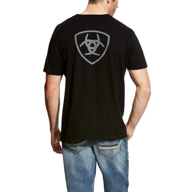 Ariat Corporate Logo Crewneck S/S Shirt - Black