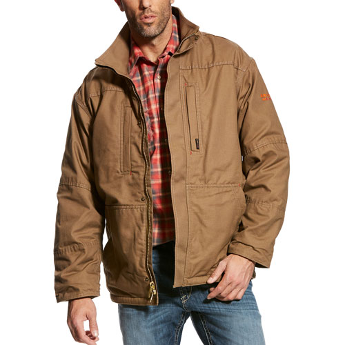 Ariat FR Workhorse Lined Jacket - Field Khaki