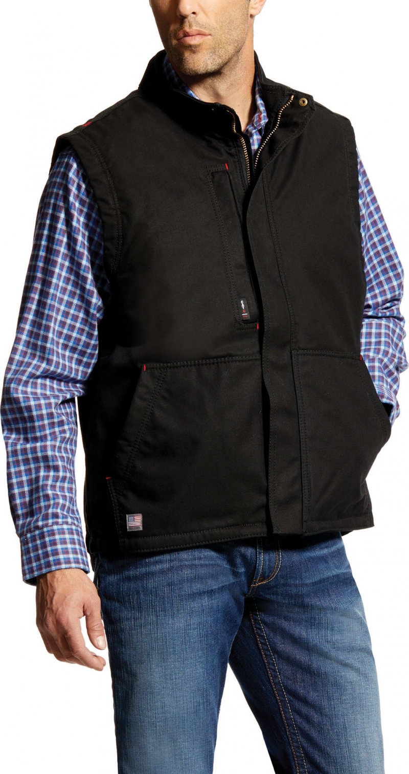 Ariat FR Workhorse Lined Vest - Black