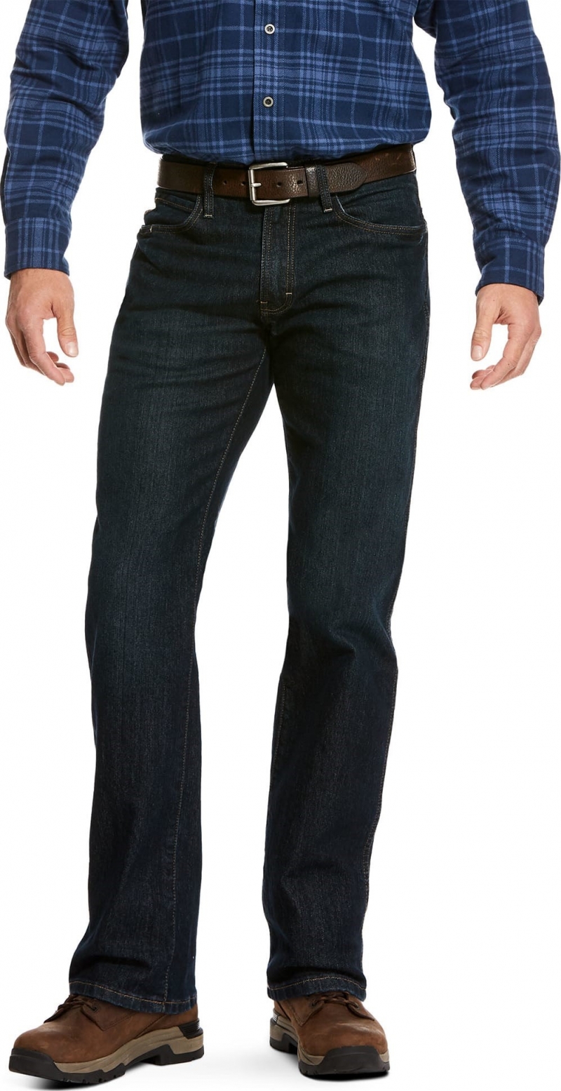 Ariat M2 Relaxed Fit Stackable Straight Leg ToughMaxâ„¢ DuraStretchâ„¢ Rebar Jean - Blackstone