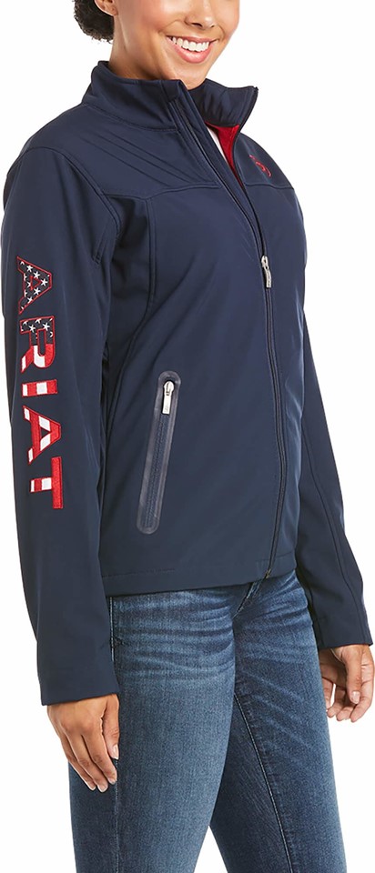 *SALE* LIMITED SIZES & QUANTITIES LEFT!!  Ariat Women's New Team Softshell Jacket - Navy