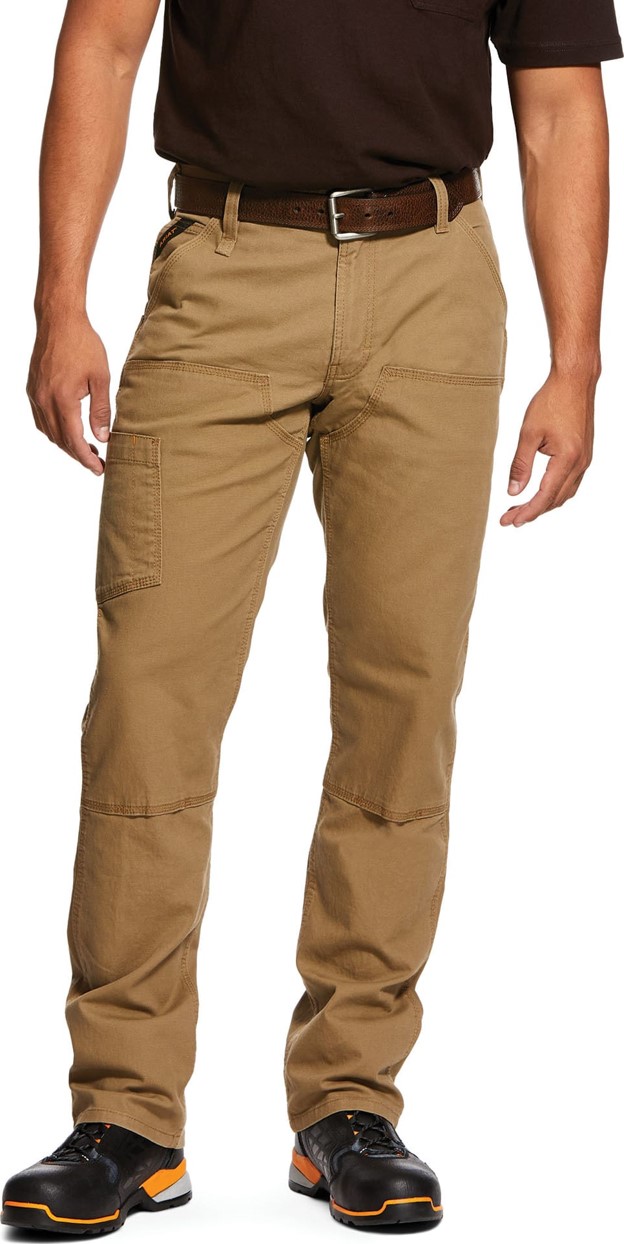 Ariat  M4 Relaxed Fit Straight Leg Made Tough DuraStretch™ Double Front Rebar Pant - Field Khaki