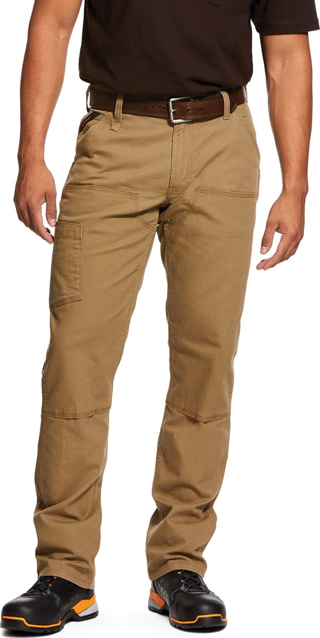Ariat  M4 Relaxed Fit Straight Leg Made Tough DuraStretchâ„¢ Double Front Rebar Pant - Field Khaki