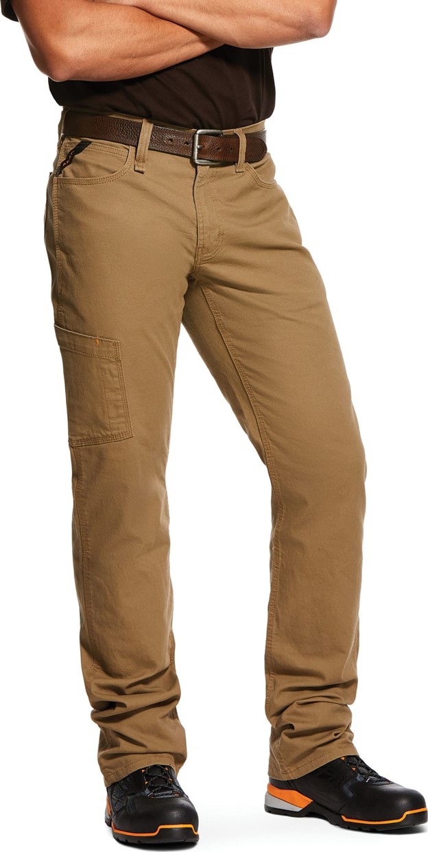 Ariat  M4 Relaxed Fit Straight Leg Made Tough DuraStretch™ Rebar Pant - Field Khaki