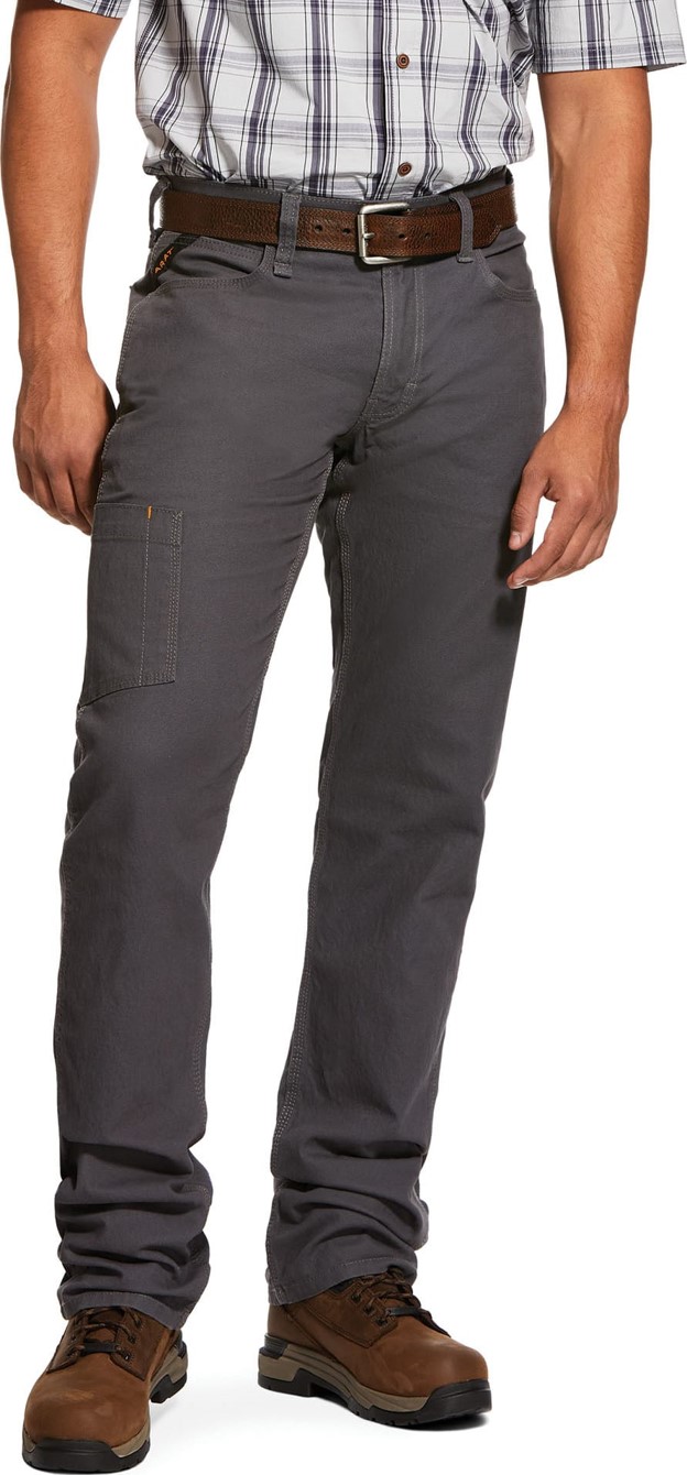 Ariat M4 Relaxed Fit Straight Leg Made Tough DuraStretchâ„¢ Rebar Pant - Rebar Gray
