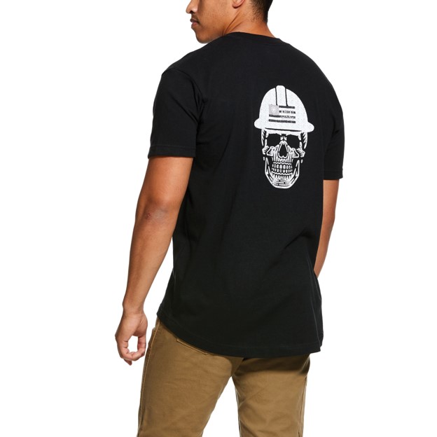 *SALE* LIMITED SIZES & QUANTITIES LEFT!! Ariat Rebar Cotton Strong Roughneck Crewneck S/S Shirt - Black