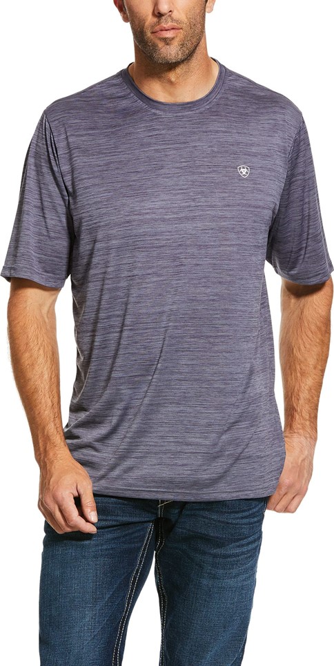Ariat Charger Basic Crewneck S/S Shirt - Graystone