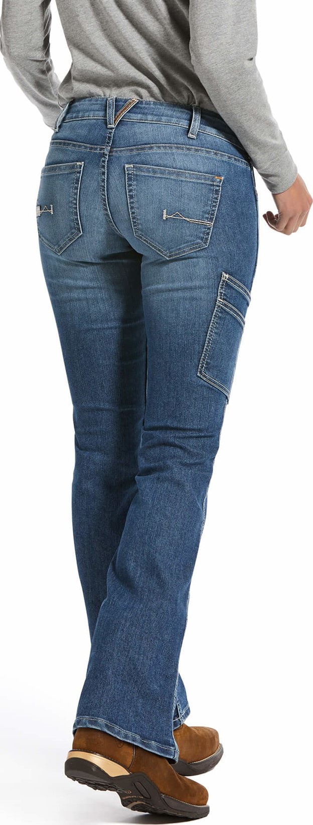 Ariat Women's Rebar Mid Rise DuraStretchâ„¢ Raven Boot Cut Jean - Sophia