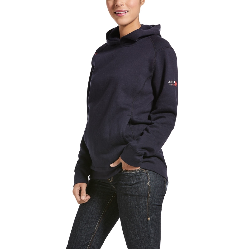 Ariat Women's FR Rev Pullover Hoodie - Navy