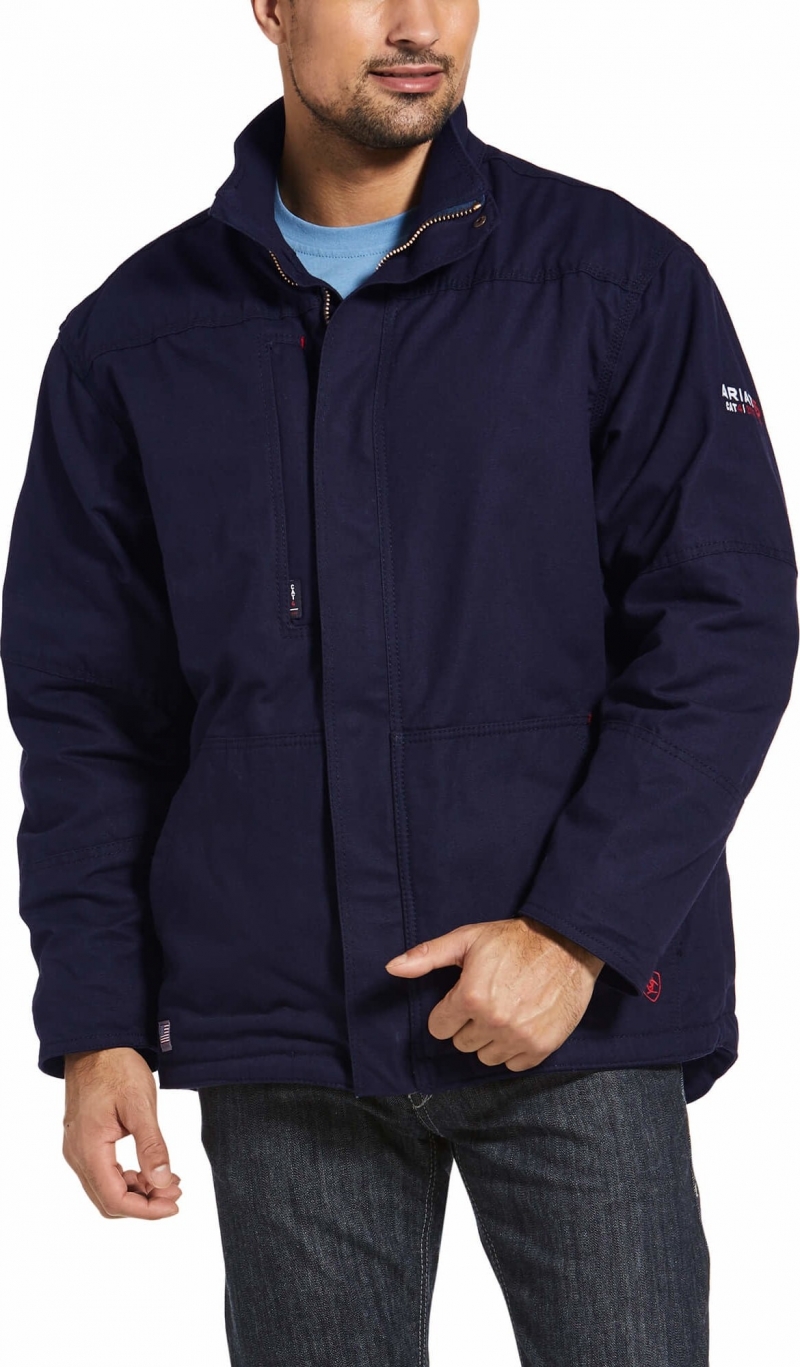 Ariat FR Workhorse Lined Jacket - Navy