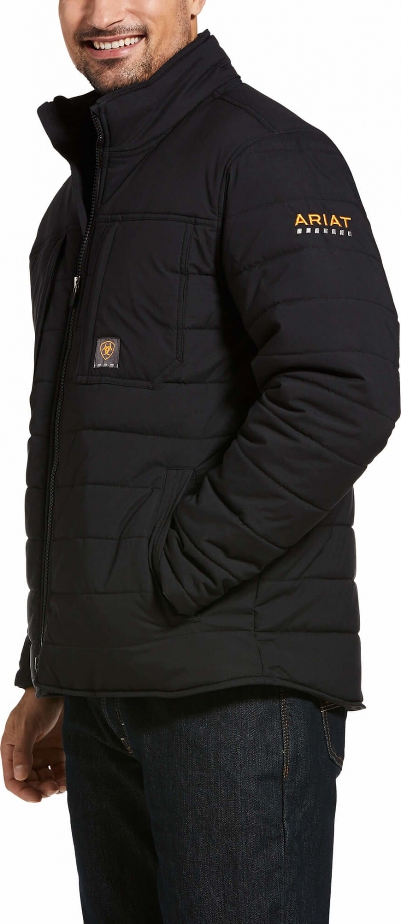 *SALE* ONLY 2XL LEFT!!  Ariat Rebar Valiant Ripstop Insulated Jacket - Black