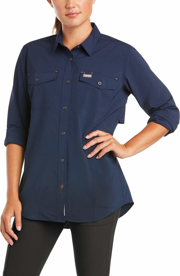 Ariat Women's Rebar Made Tough VentTEK DuraStretch™ Button Front L/S Work Shirt