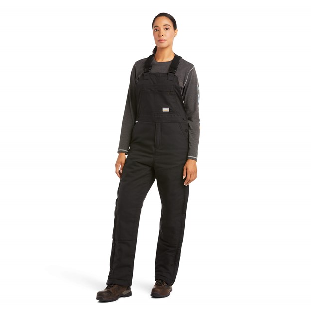 Ariat Women's Rebar Duracanvas Insulated Bib - Black