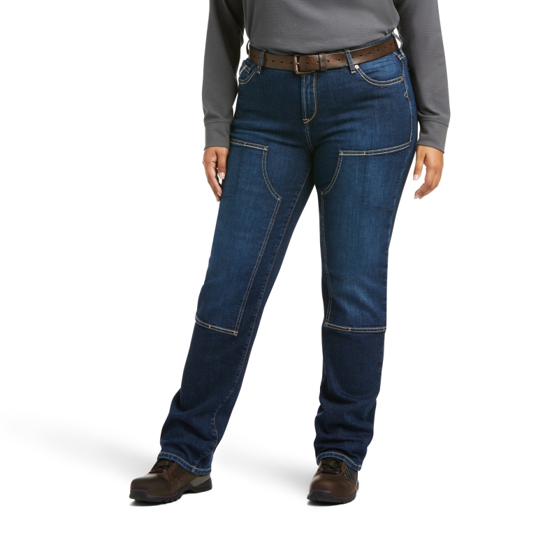 *SALE* LIMITED SIZES & QUANTITIES LEFT!!  Ariat Women's Rebar Work Flex Riveter Double Front Slim Leg