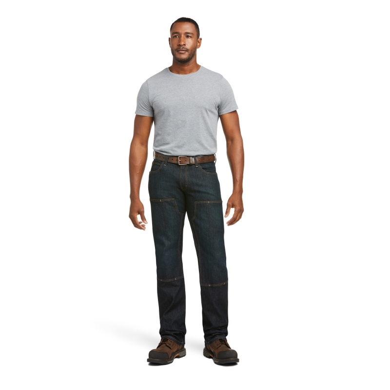 *SALE* LIMITED SIZES & QUANTITIES LEFT!!  Ariat M5 Basic Slim Fit Straight Leg DuraStretch Double Front Jean - Blackstone