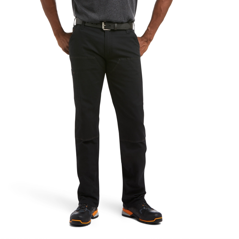 *SALE* LIMITED SIZES & QUANTITIES LEFT!!  Ariat M7 Slim Fit Straight Leg Made Tough DuraStretchâ„¢ Double Front Rebar Pant - Black