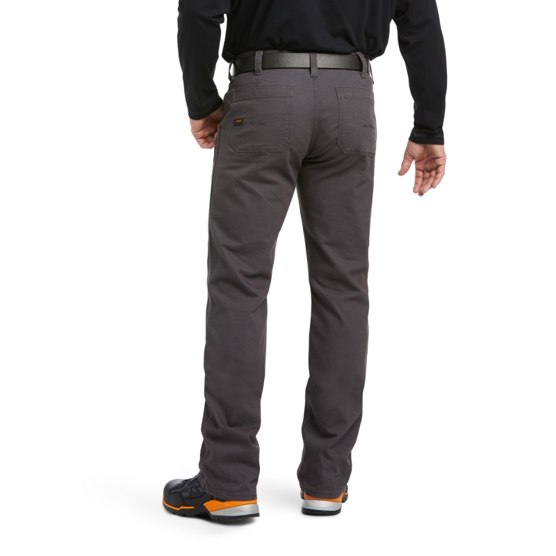 *SALE* LIMITED SIZES & QUANTITIES LEFT!!  Ariat M7 Slim Fit Straight Leg DuraStretchâ„¢ Made Tough Double Front Rebar Pant - Rebar Grey