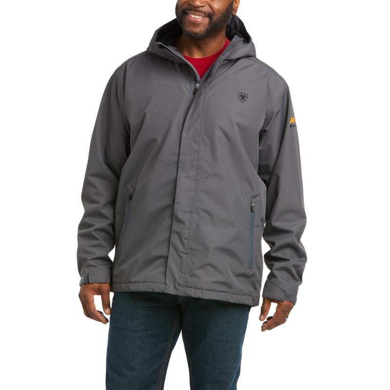 *SALE* ONLY MEDIUM LEFT!! Ariat Rebar Stormshell Waterproof Jacket - Rebar Grey