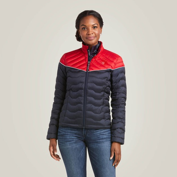 *SALE* LIMITED SIZES & QUANTITIES LEFT!!  Ariat Women's Ideal 3.0 Down Jacket - Team Colorblock