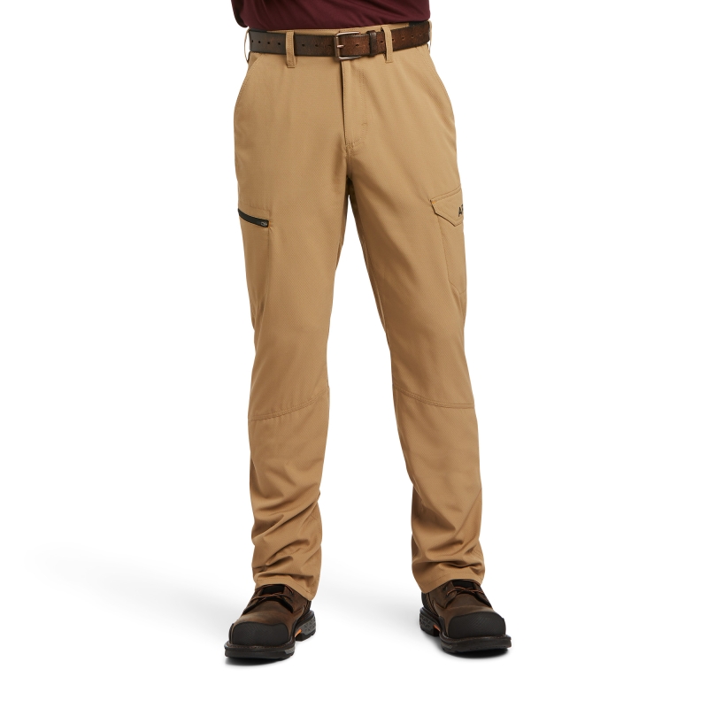 *SALE* LIMITED SIZES & QUANTITIES LEFT!!  Ariat M5 Slim Fit Straight Leg Work Flow Ultralight Rebar Cargo Pant - Field Khaki