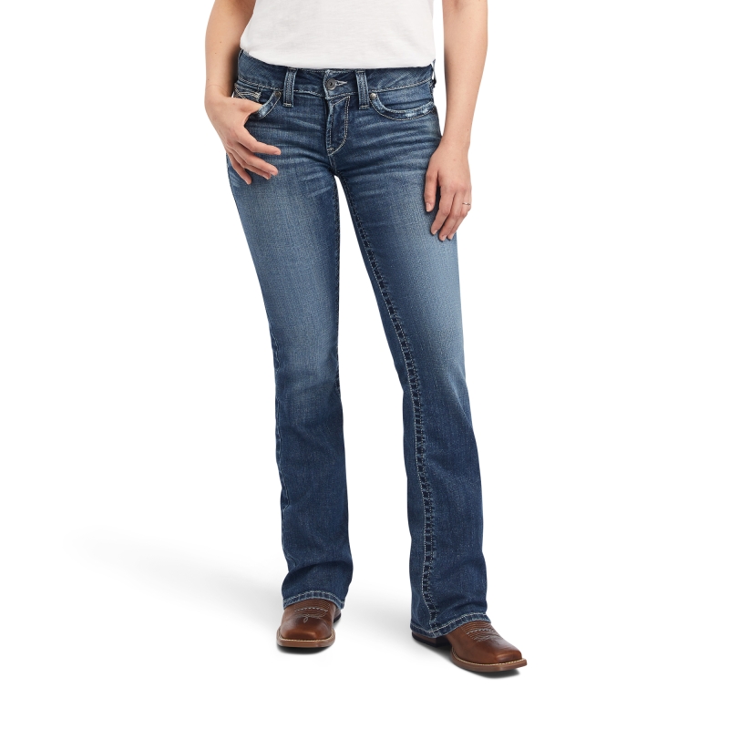 Ariat Women's R.E.A.L. Mid Rise Raquel Boot Cut Jean - Canadian
