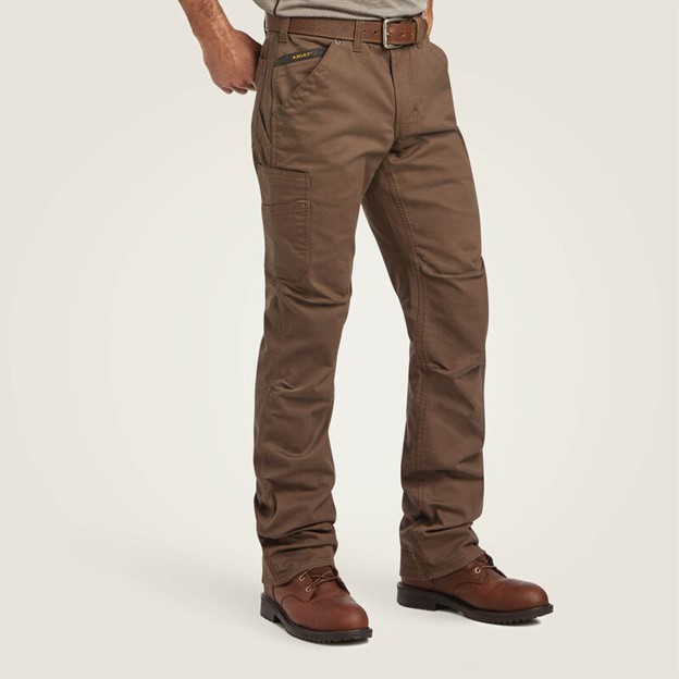 Ariat Rebar M5 Straight DuraStretch Washed Twill Dungaree Straight Leg Pant - Wren