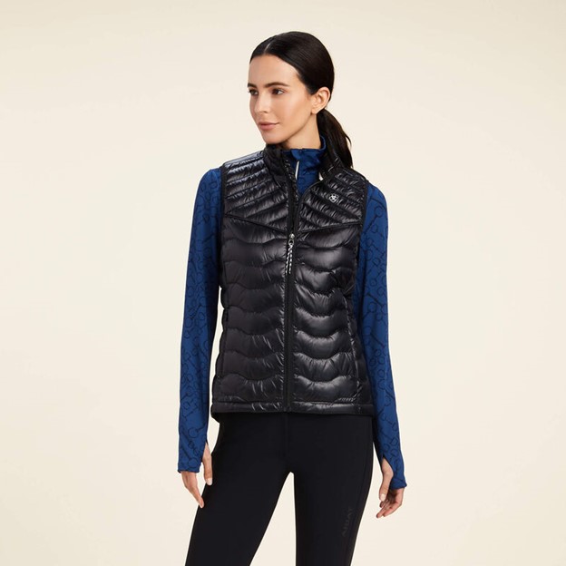 Ariat Women's Ideal Down Vest - Iridescent Black