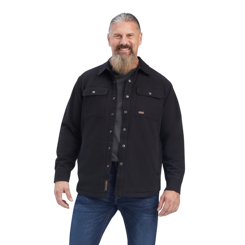 Ariat Rebar Classic Canvas Shirt Jacket - Black