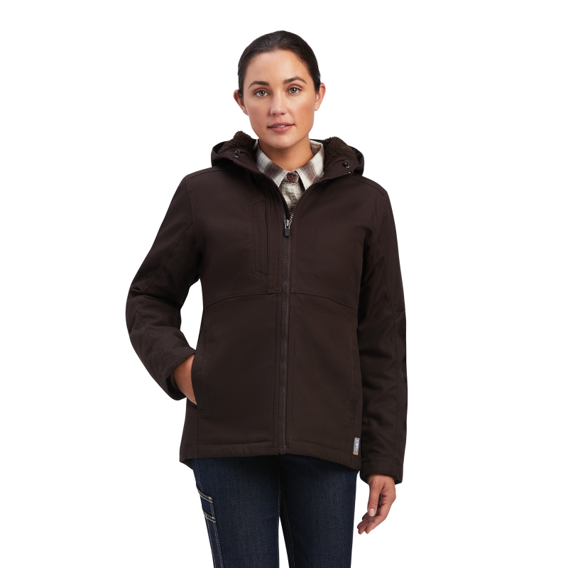 Ariat Women's Rebar DuraCanvas Insulated Jacket - Mole