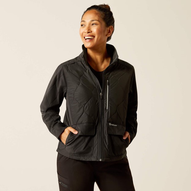 Ariat Women's Ambroise Insulated Scrub Jacket - Black
