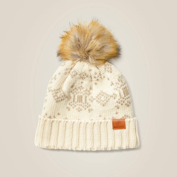 *SALE* LIMITED STOCK LEFT!! Ariat Women's Patrona Beanie - Natural/ Burlap