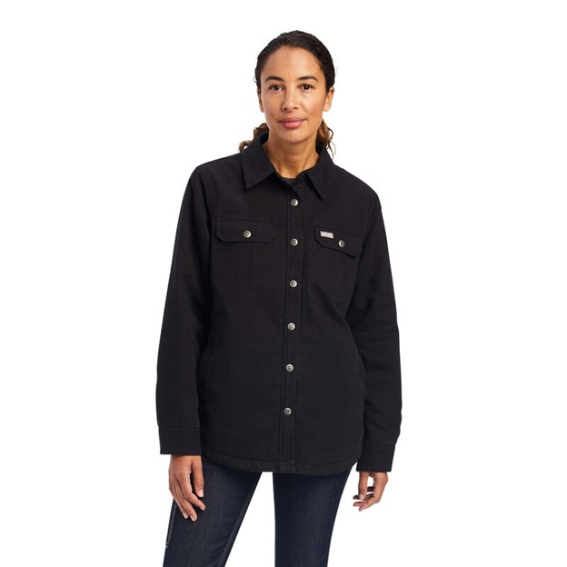 Ariat Women's Rebar Classic Canvas Shirt Jacket - Black
