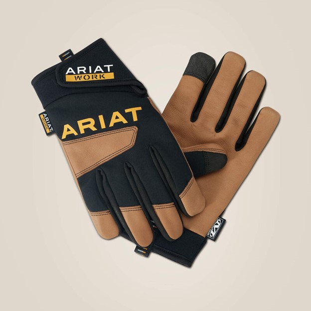 Ariat FlexPro Waterproof Work Glove - Brown/ Black