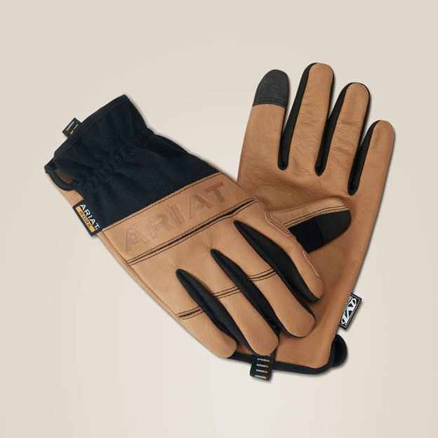 *SALE*  ONLY S - M - L LEFT!! Ariat Women's FlexPro Leather Driver Work Glove - Brown/ Black