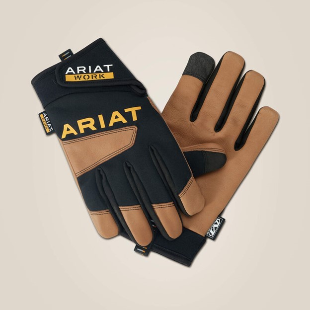 *SALE* ONLY S - M - L LEFT!! Ariat Women's FlexPro Waterproof Work Glove - Brown/ Black