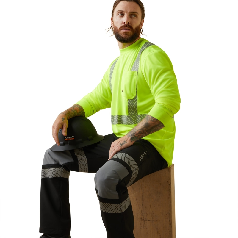 Ariat Rebar Hi-Vis ANSI Class 2 L/S Shirt - Hi-Vis Yellow